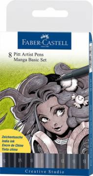 Flomastri Faber-Castell Pitt Manga B 8/1 3854