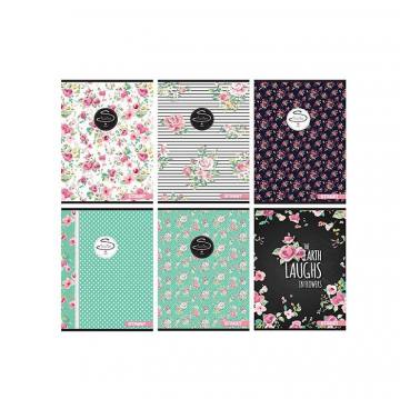 Zvezek Street Flowers A4 mali karo A4 5021