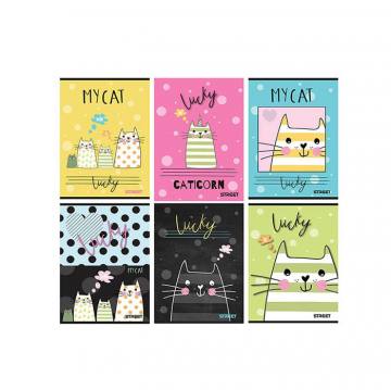 Zvezek Street My cat A4 mali karo A4 5037