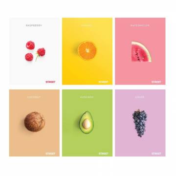 ZVEZEK STREET FRESH FRUIT A4 5M 54L A4 9206