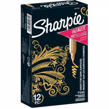 MARKER SHARPIE FINE METALIC ZLATA 12/1 10968