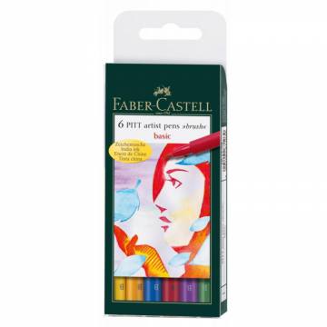 Flomastri Faber-Castell Pitt B Basic 6X 6/1 10088