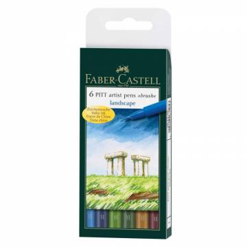 Flomastri Faber-Castell Pitt B Land 6X 6/1 10089