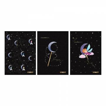 ZVEZEK STREET BLACK&GOLD A4 BI 54L A4 10847