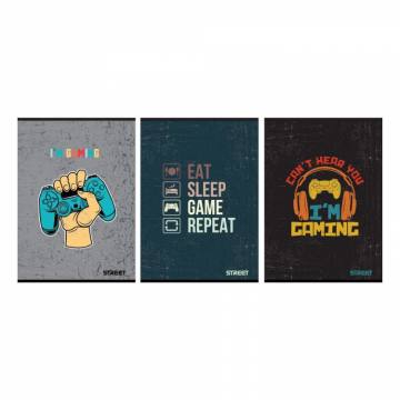 Zvezek Street Gaming A5 črte z robom A5 10859