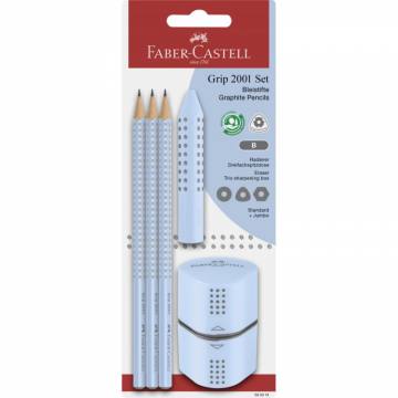 SVINČNIK SET FABER-CASTELL GRIP SKY BLUE 11033