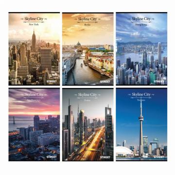 Zvezek Street Skyline A5 črte z robom A5 11437