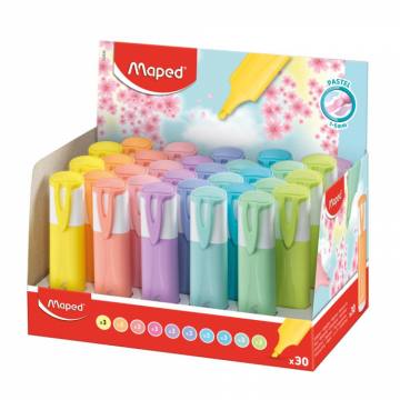 MARKER FLUO MAPED PASTEL 30/1 - DISPLAY 12327