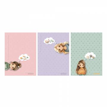 Zvezek Street Lovely leters A4 brezčrtni A4 12405