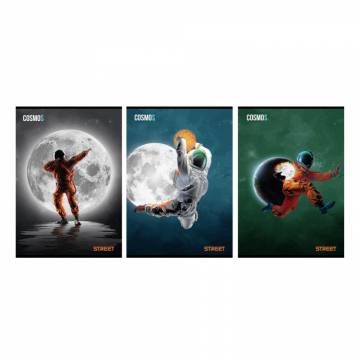 Zvezek Street Space A4 črte z robom A4 12442